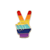LGBT V Sign Pride Enamel Pin